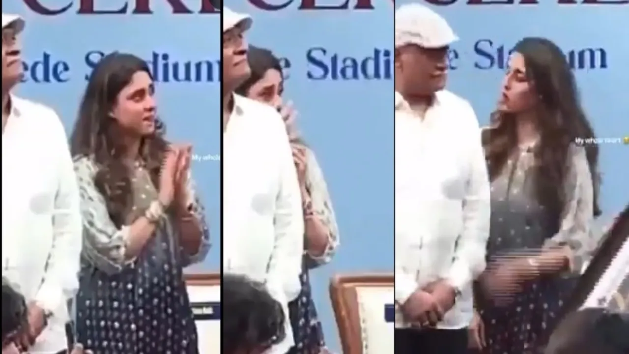 'Rohit Sharma Stand : पति को मिला सम्मान तो भावुक होकर रो पड़ीं पत्नी रितिका