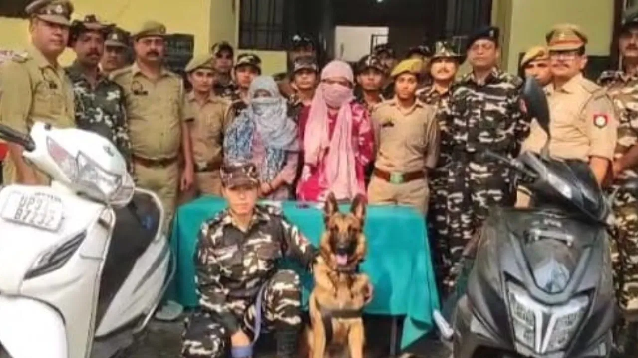 लखीमपुर खीरी: नेपाल बॉर्डर से स्कूटी सवार दो महिलाएं गिरफ्तार, 49.75 ग्राम ब्राउन शुगर बरामद!