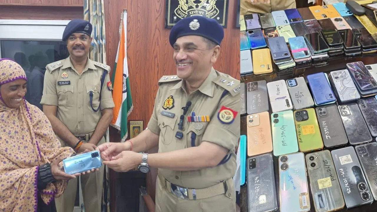 रामपुर पुलिस ने लौटाए 110 खोए मोबाइल, वापसी देख लोगों चेहरों पर आई मुस्कान
