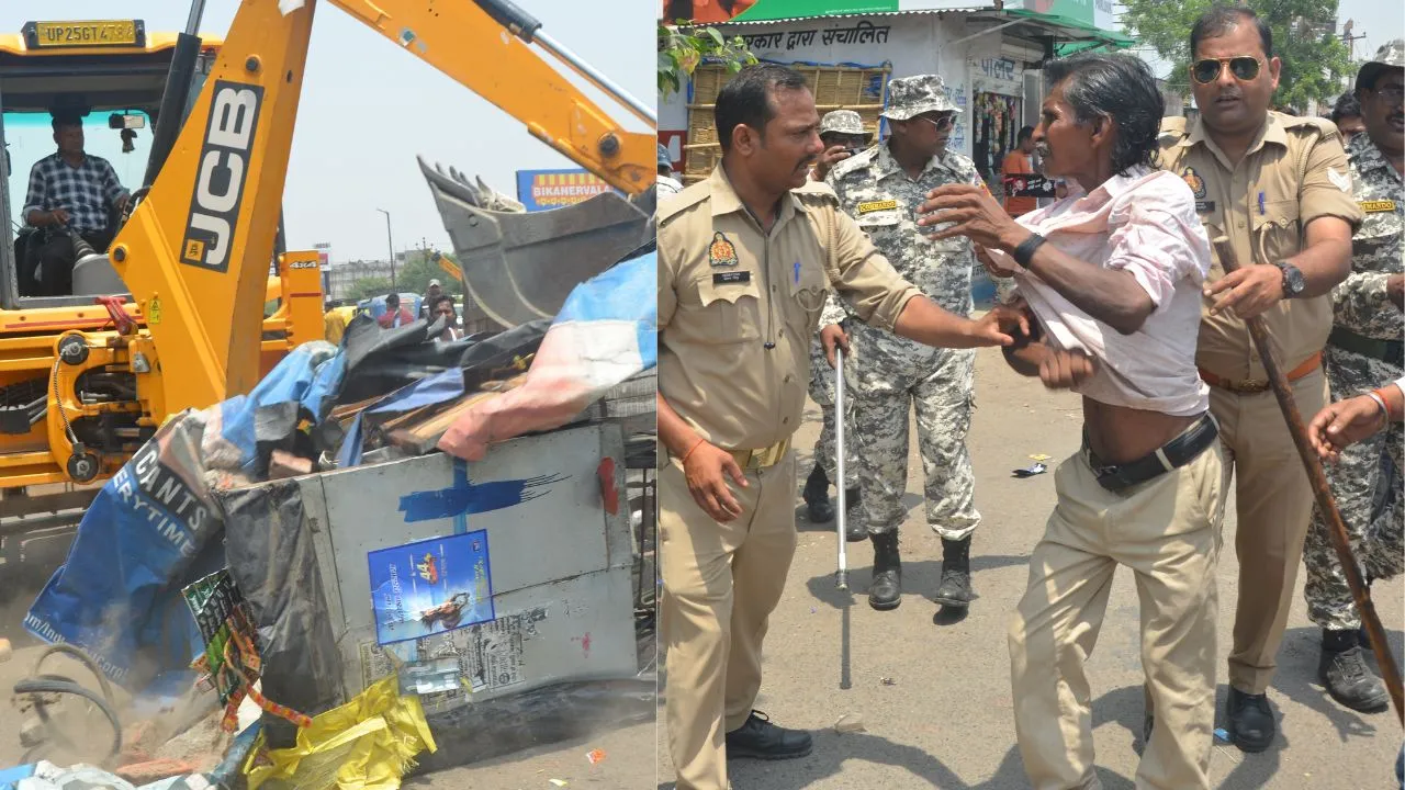 बरेली: सेटेलाइट क्षेत्र में नगर निगम की ताबड़तोड़ कार्रवाई, बुलडोजर के आगे हंगामा बेअसर