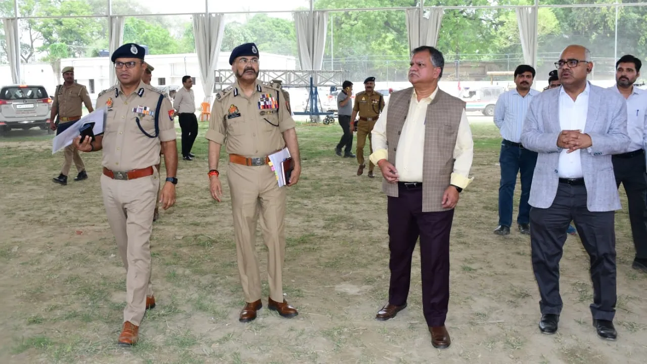 कानपुर : मुख्य सचिव और डीजीपी ने परखी पीएम की जनसभा की तैयारी