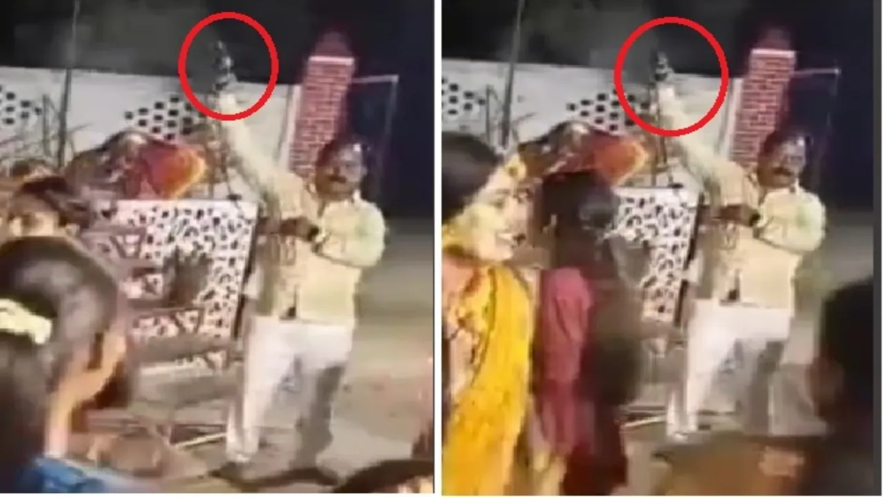 Harsh Firing :  बेटी की हल्दी रस्म में ग्राम प्रधान को हवाई फायरिंग करना पड़ा भारी, वीडियो सामने आने पर  प्राथमिकी दर्ज