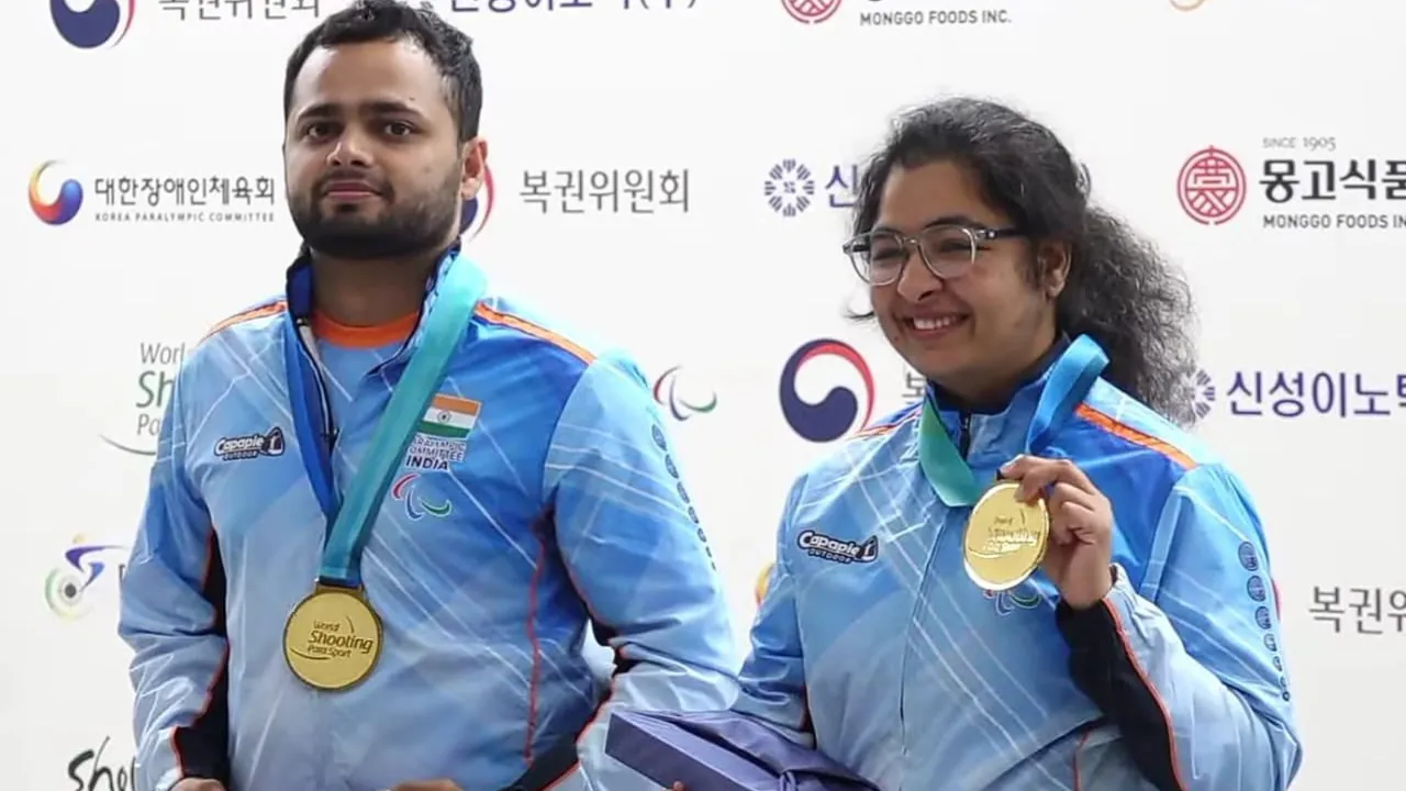 WSPS World Cup: मनीष नरवाल और सृष्टि अरोड़ की टीम ने मिश्रित एयर पिस्टल में जीता Gold