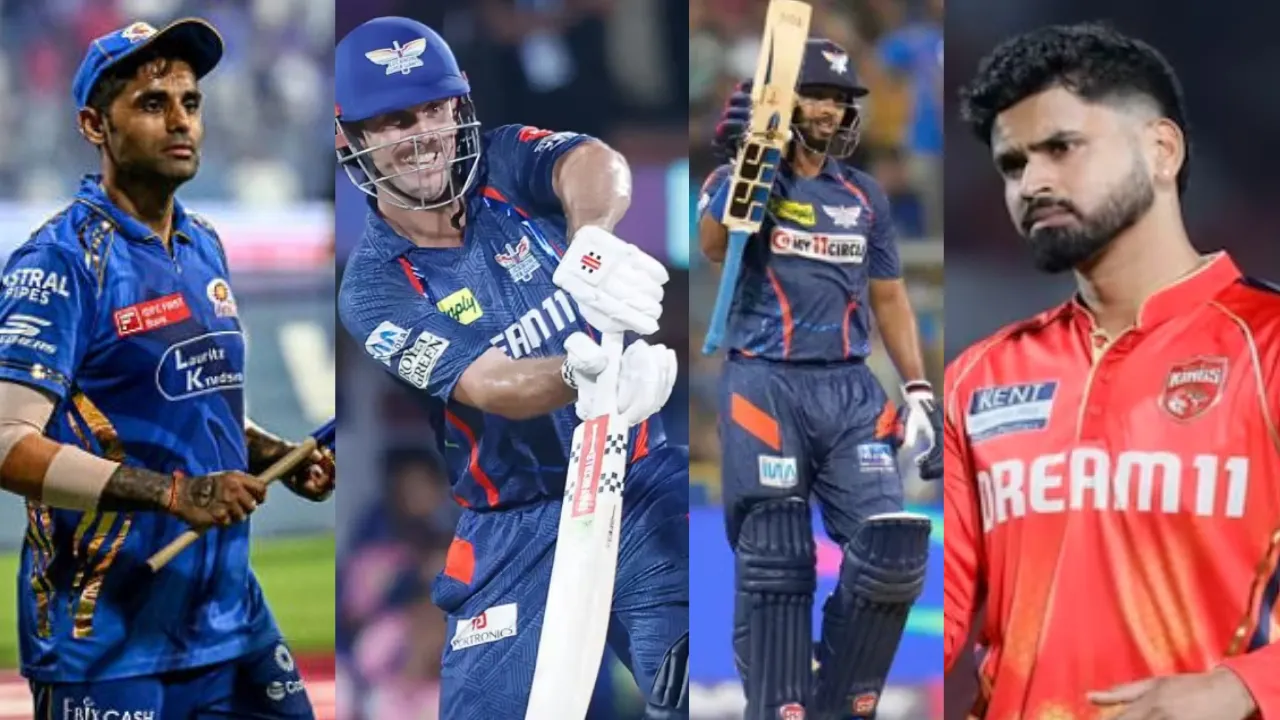 IPL 2025 में इन खिलाड़ियों का भौकाल, जमकर जड़े छक्के, तीसरे नंबर पर सूर्यकुमार यादव