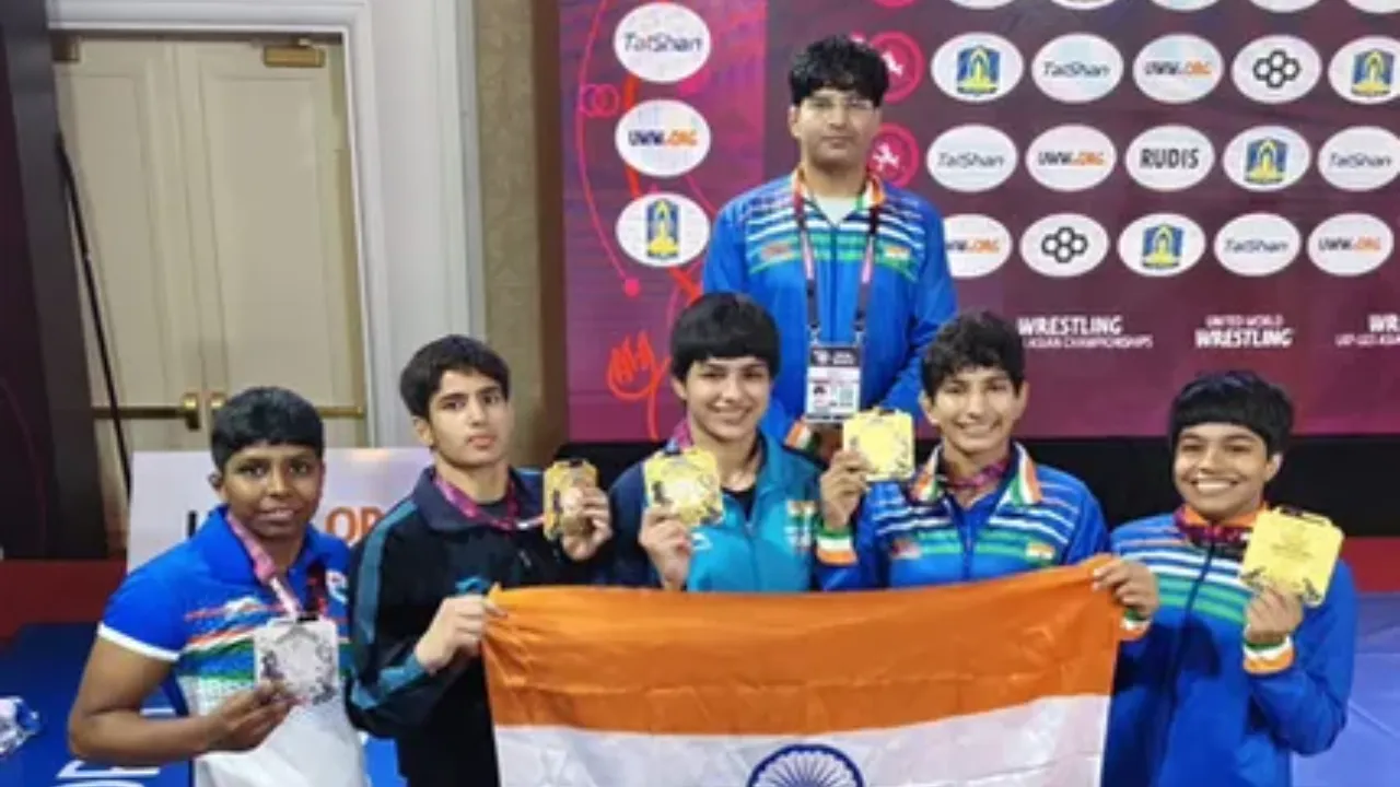 भारतीय महिला पहलवानों ने अंडर-23 एशियाई चैम्पियनशिप का जीता खिताब 