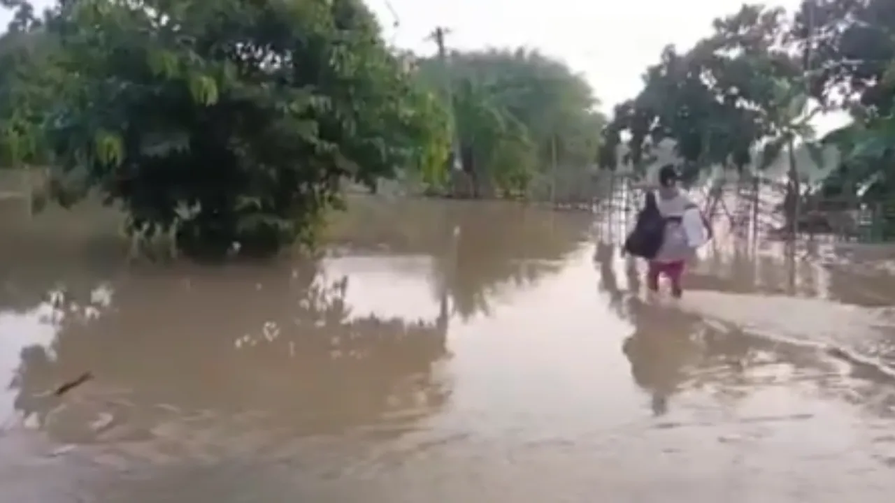 असमः भारी बारिश से बाढ़ की स्थिति गंभीर, करीब 6.5 लाख लोग प्रभावित, IMD ने जारी किया अलर्ट