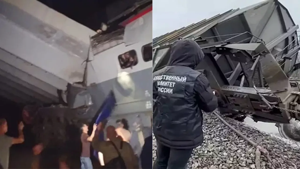 रूस में भीषण रेल हादसा: पुल ढहने के कारण पटरी से उतरी ट्रेन, 7 की मौत, 69 घायल