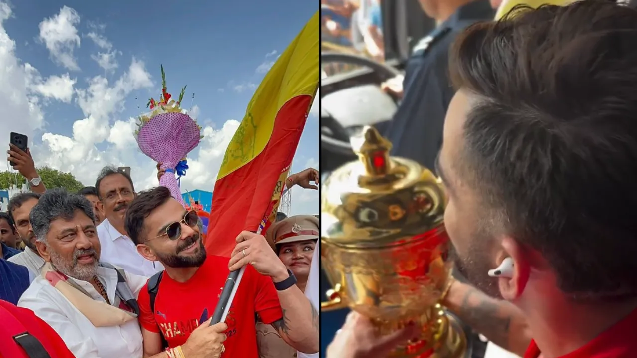 IPL 2025 विजेता RCB का बेंगलुरु में जोरदार स्वागत, सड़कों पर उतरे हजारों फैंस, देखें Video