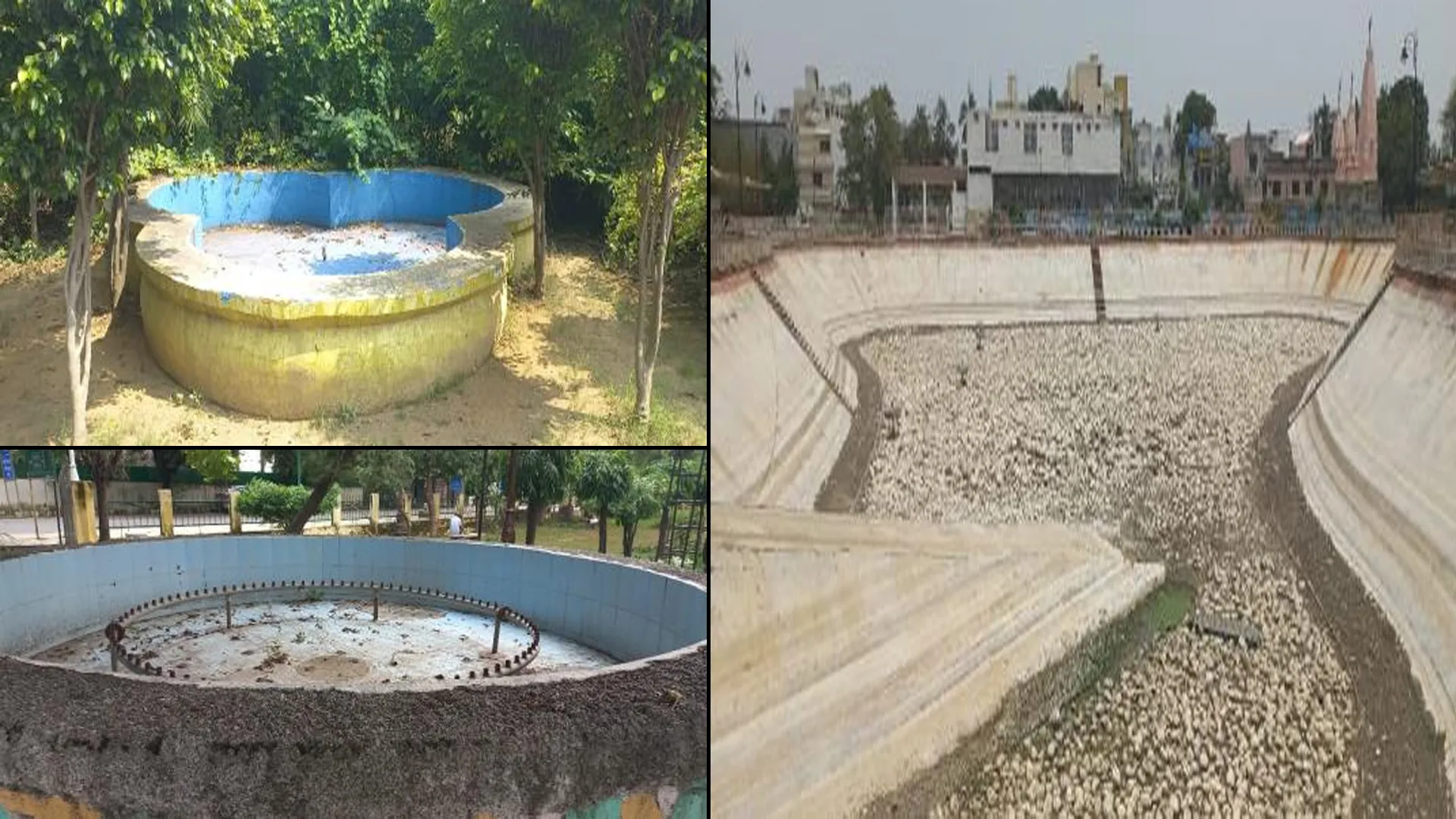 बरेली : बूंद-बूंद पानी को तरस रहा स्मार्ट सिटी का अमृत सरोवर