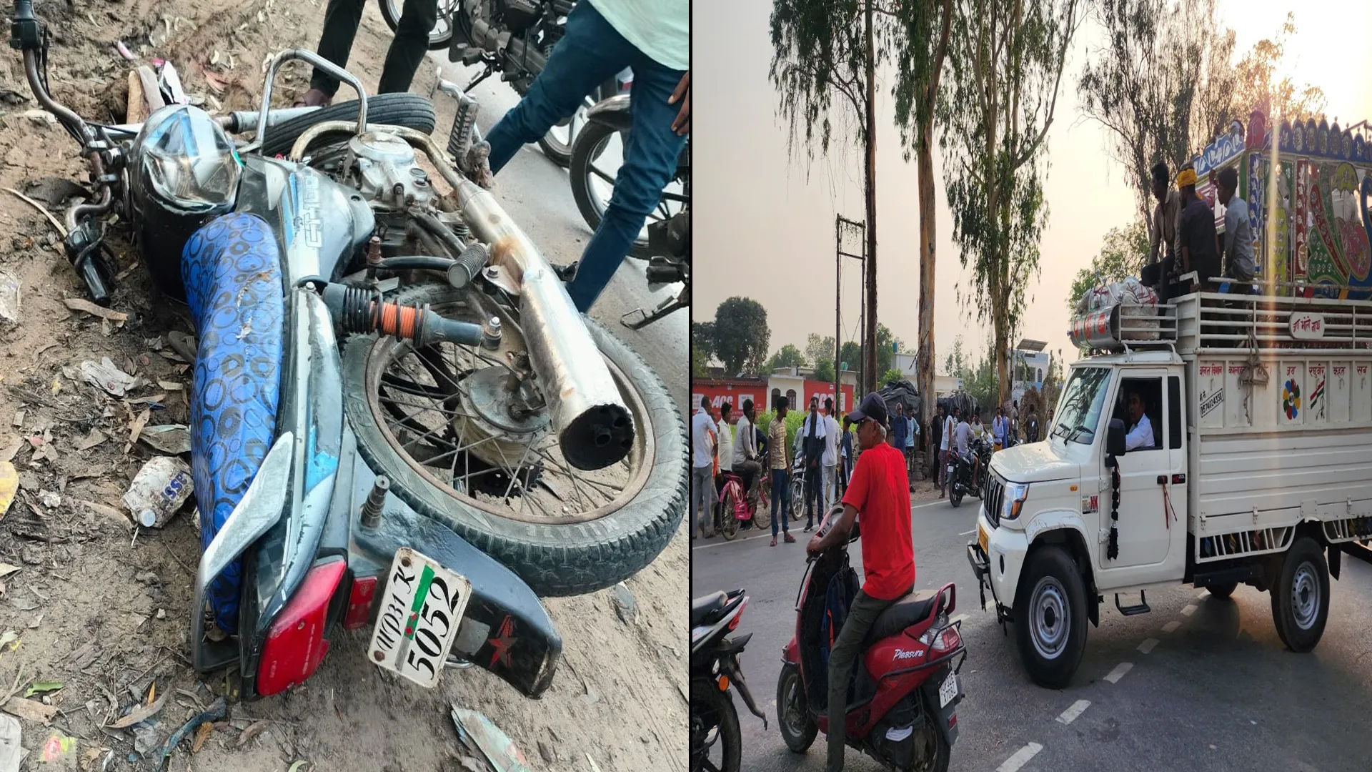 लखीमपुर खीरी : नेशनल हाईवे पर अवैध कट ने ली पिता-पुत्री की जान, पत्नी घायल