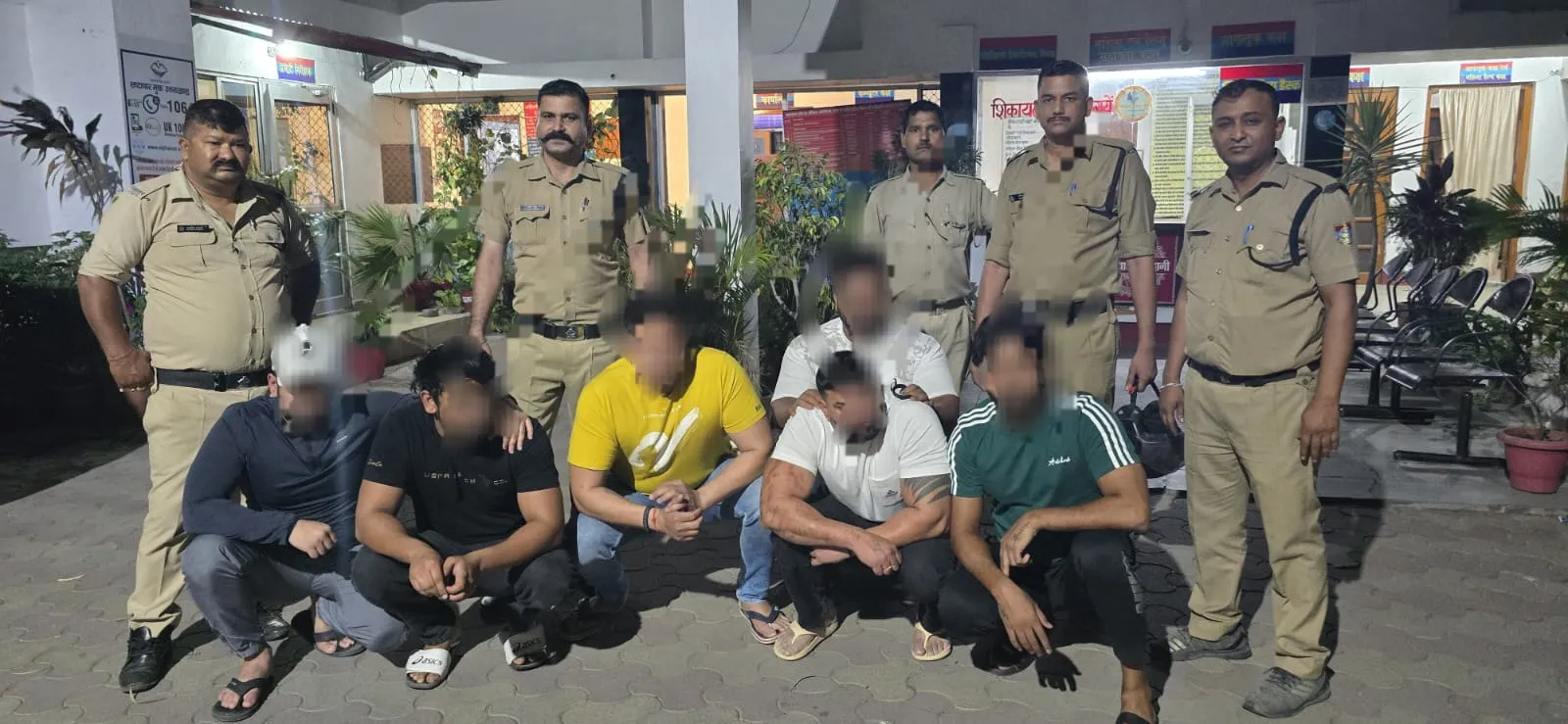 हरियाणा के शराबी पर्यटकों का हुड़दंग, पुलिस ने पहुंचाया हवालात