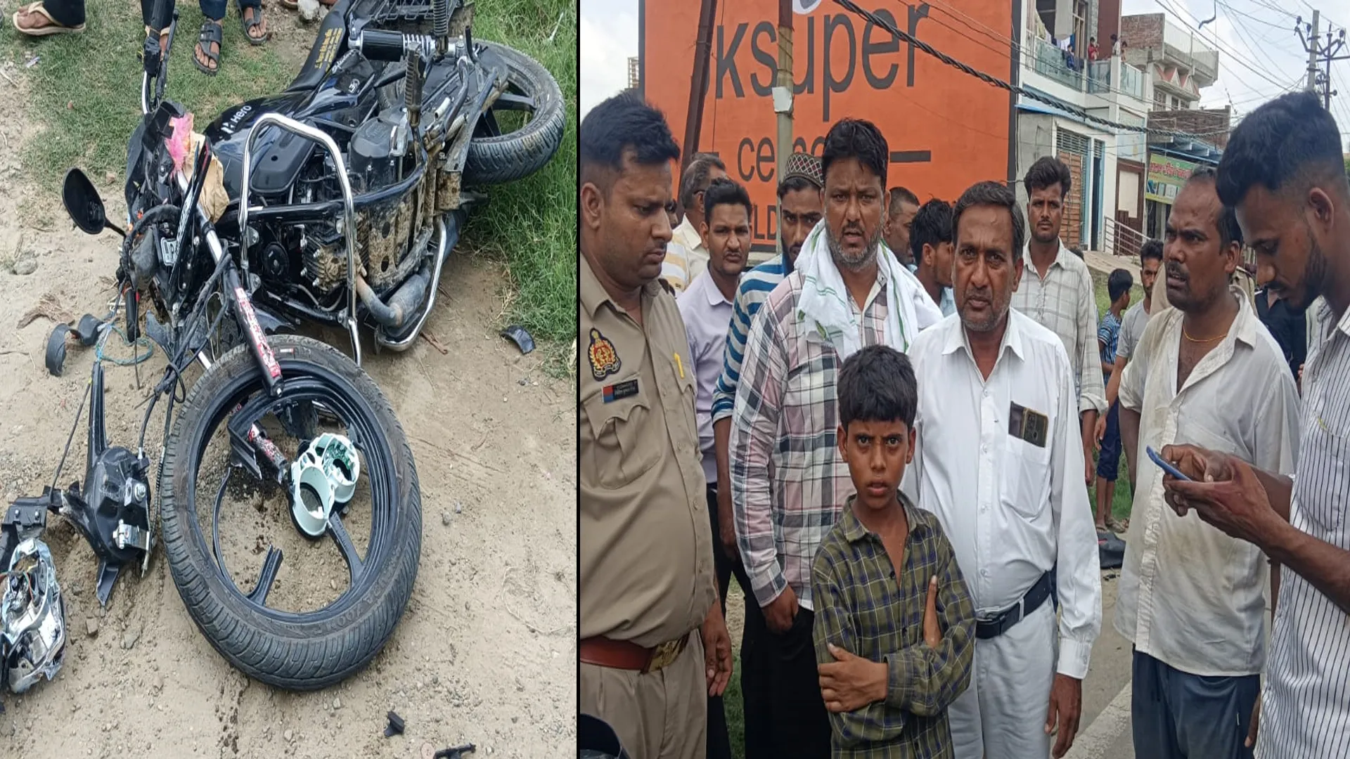 रामपुर: कैंटर की टक्कर से जीजा की मौत, साला घायल