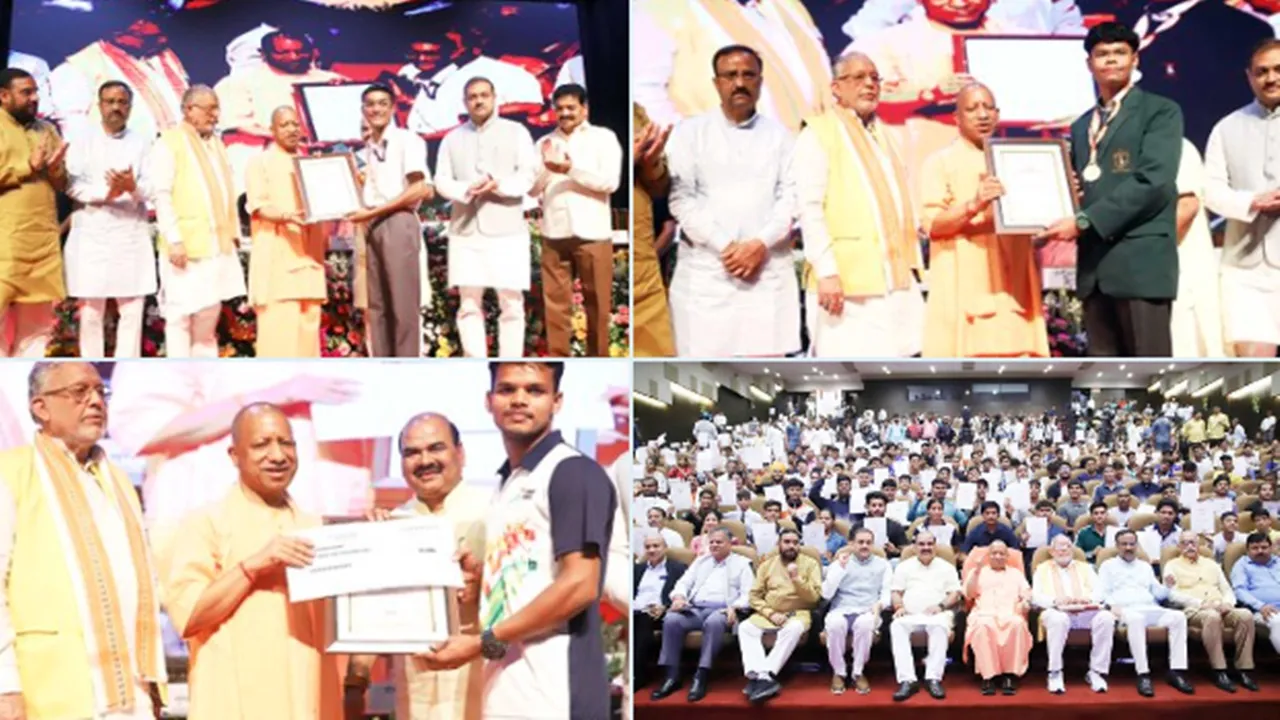 मेधावी छात्रों को सीएम योगी ने किया सम्मानित, कहा- छात्र सार्वजनिक संपत्ति की रक्षा करें 