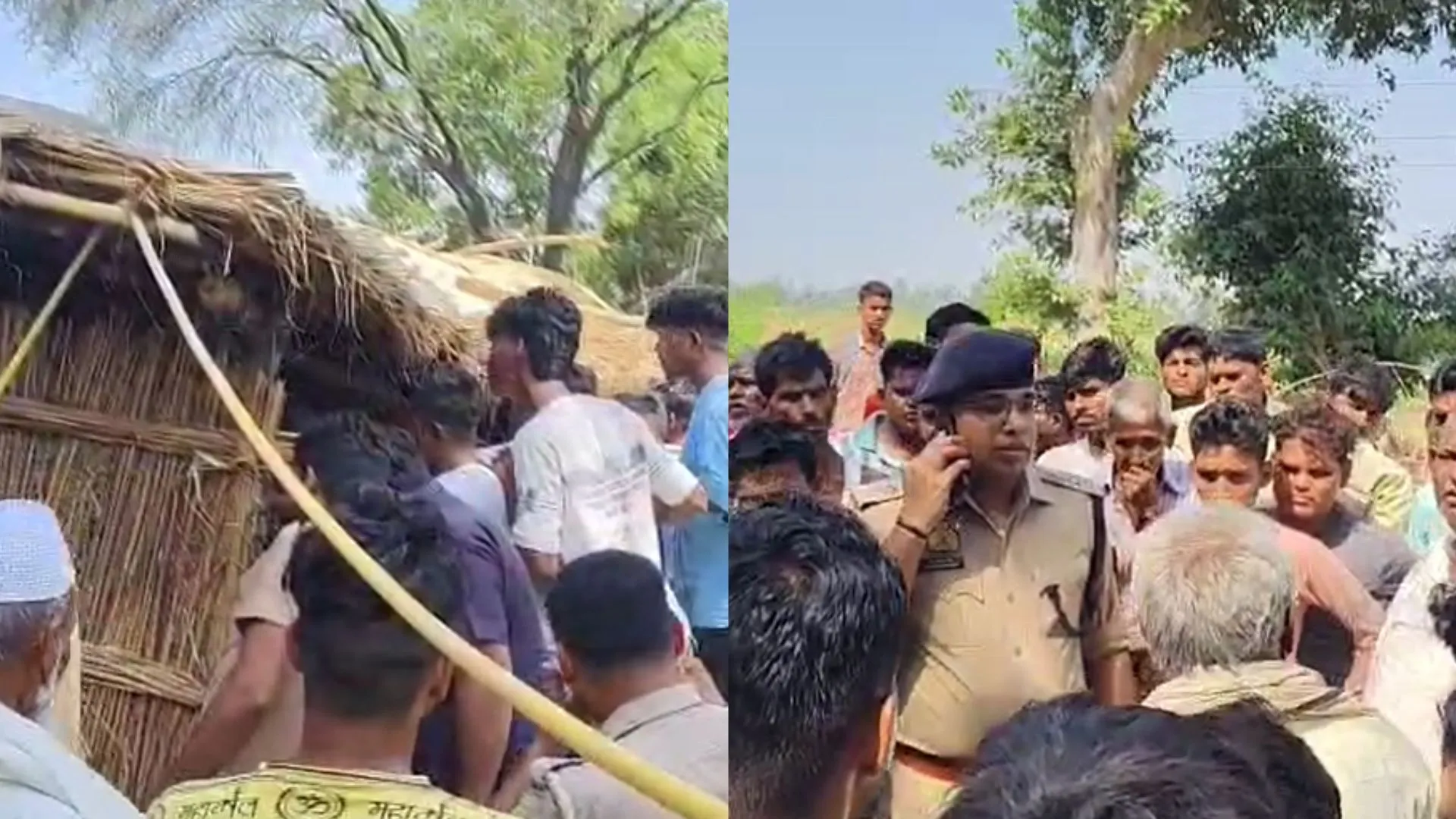 पहले दौड़ाया फिर गोली से उड़ाया, हरदोई में बुजुर्ग महिला की हत्या के बाद परिजनों ने किया रोड जाम 