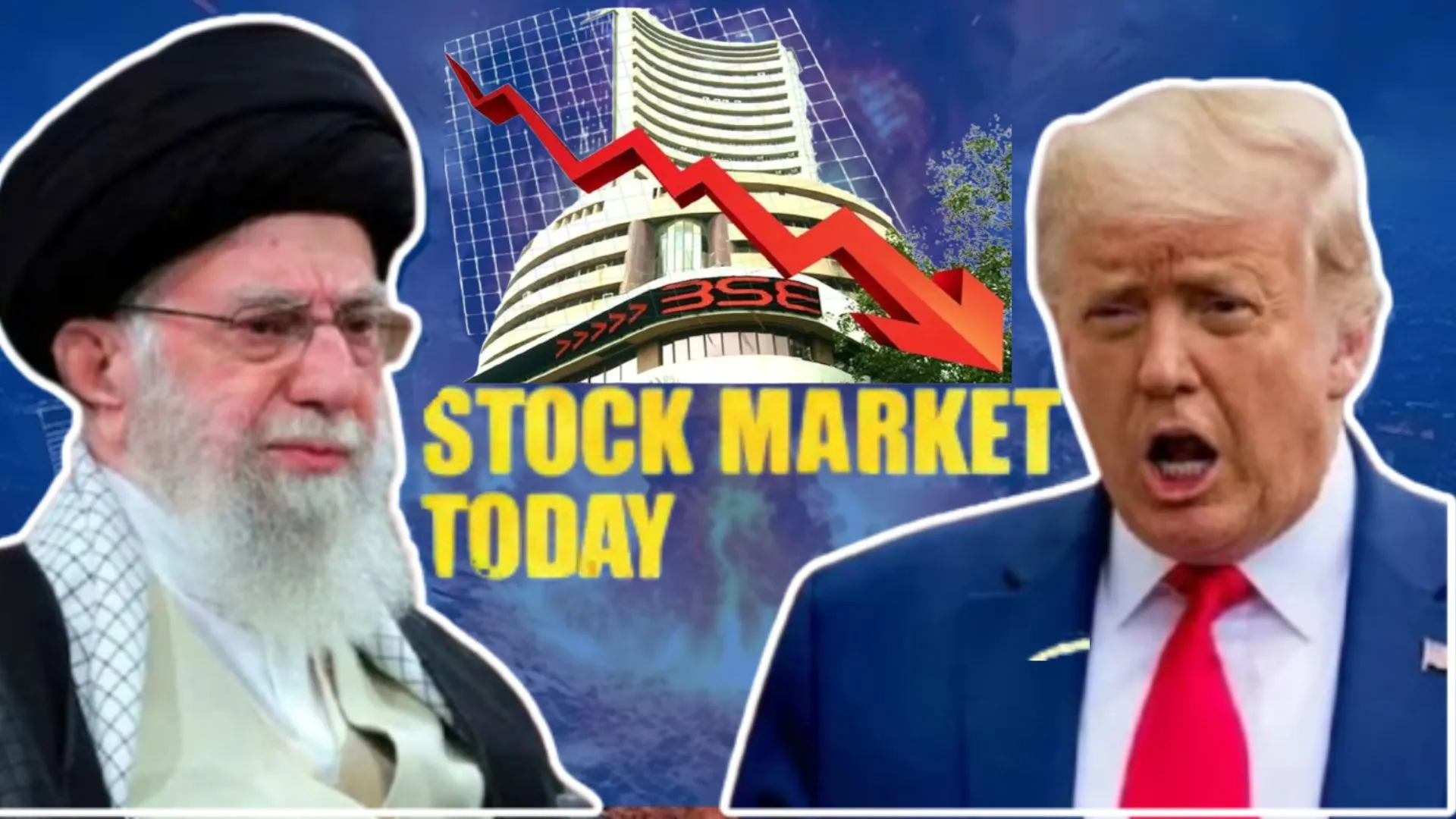 शेयर बाजार में कोहराम, ईरान के परमाणु ठिकानों पर अमेरिकी हमले से निवेशकों में डर का माहौल, सेंसेक्स निफ़्टी भी लुढ़के  