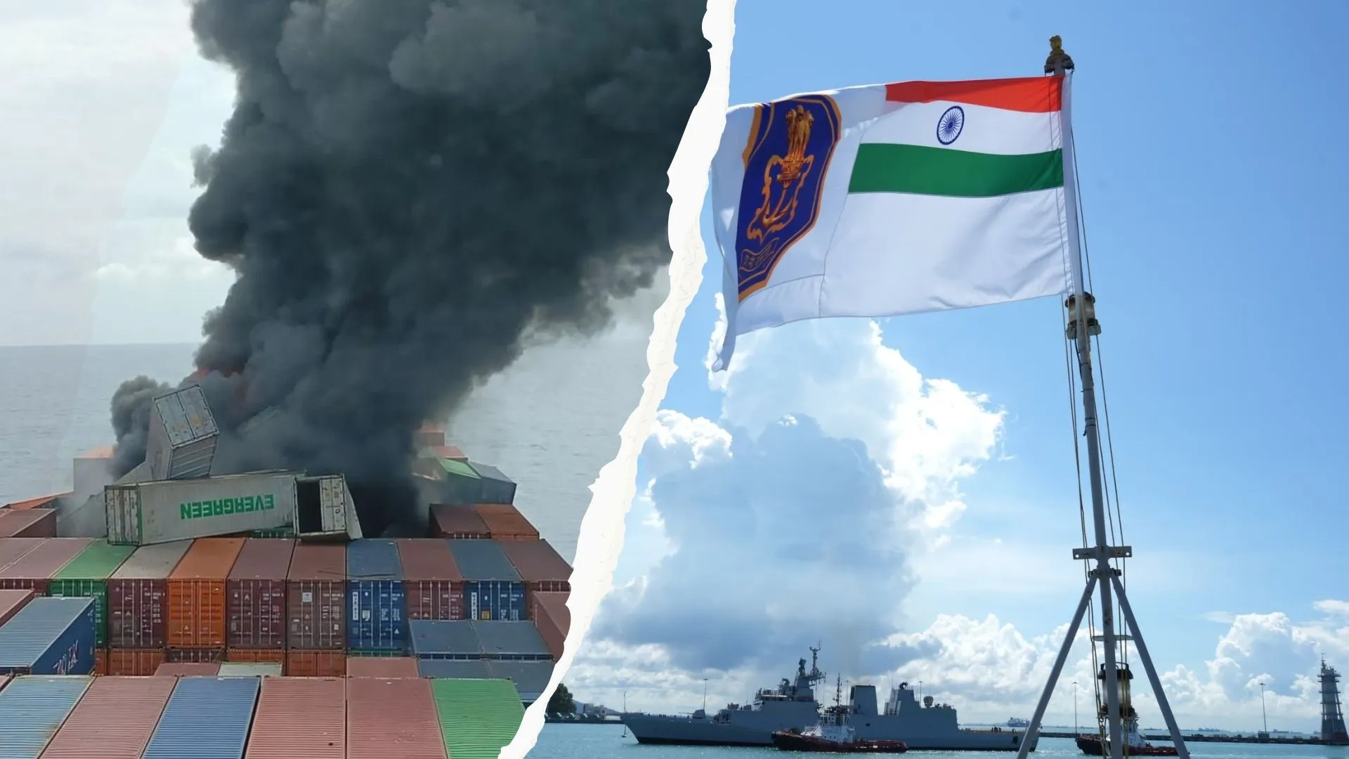 केरल तट के पास सिंगापुर के जहाज पर बचाव अभियान जारी, चालक दल के सभी सदस्य सुरक्षित 