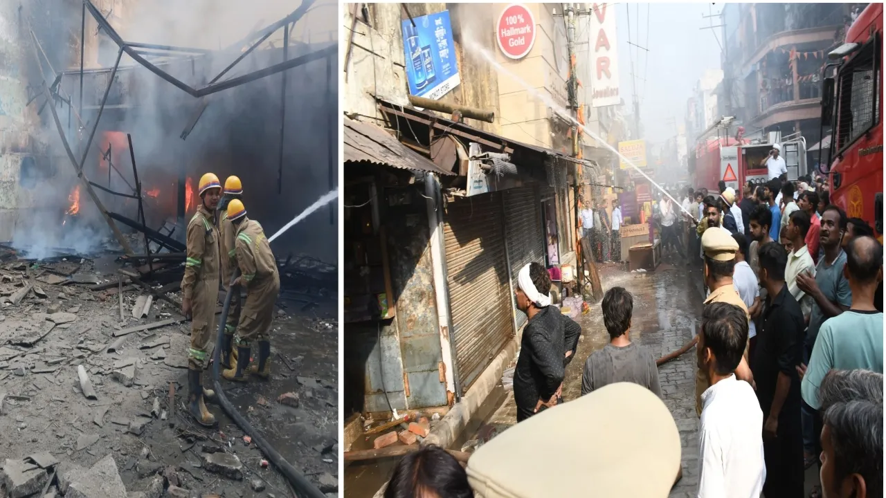 कानपुर अग्निकांड : गुमटी बाजार में बंद टाकीज में आग, बाल-बाल बची बाजार