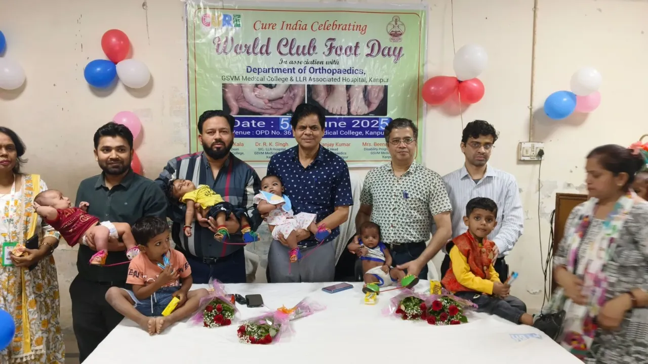 कानपुर : 7 साल में 5000 क्लब फुट ग्रस्त बच्चों को बनाया चलने के काबिल   