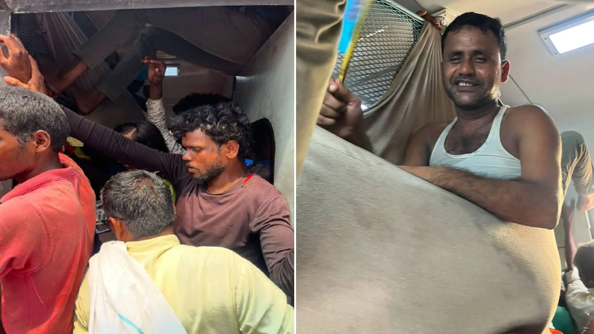 Bareilly: कोच में झूला बनाकर कर रहे यात्रा, गर्मी में फूल रहीं सांसें