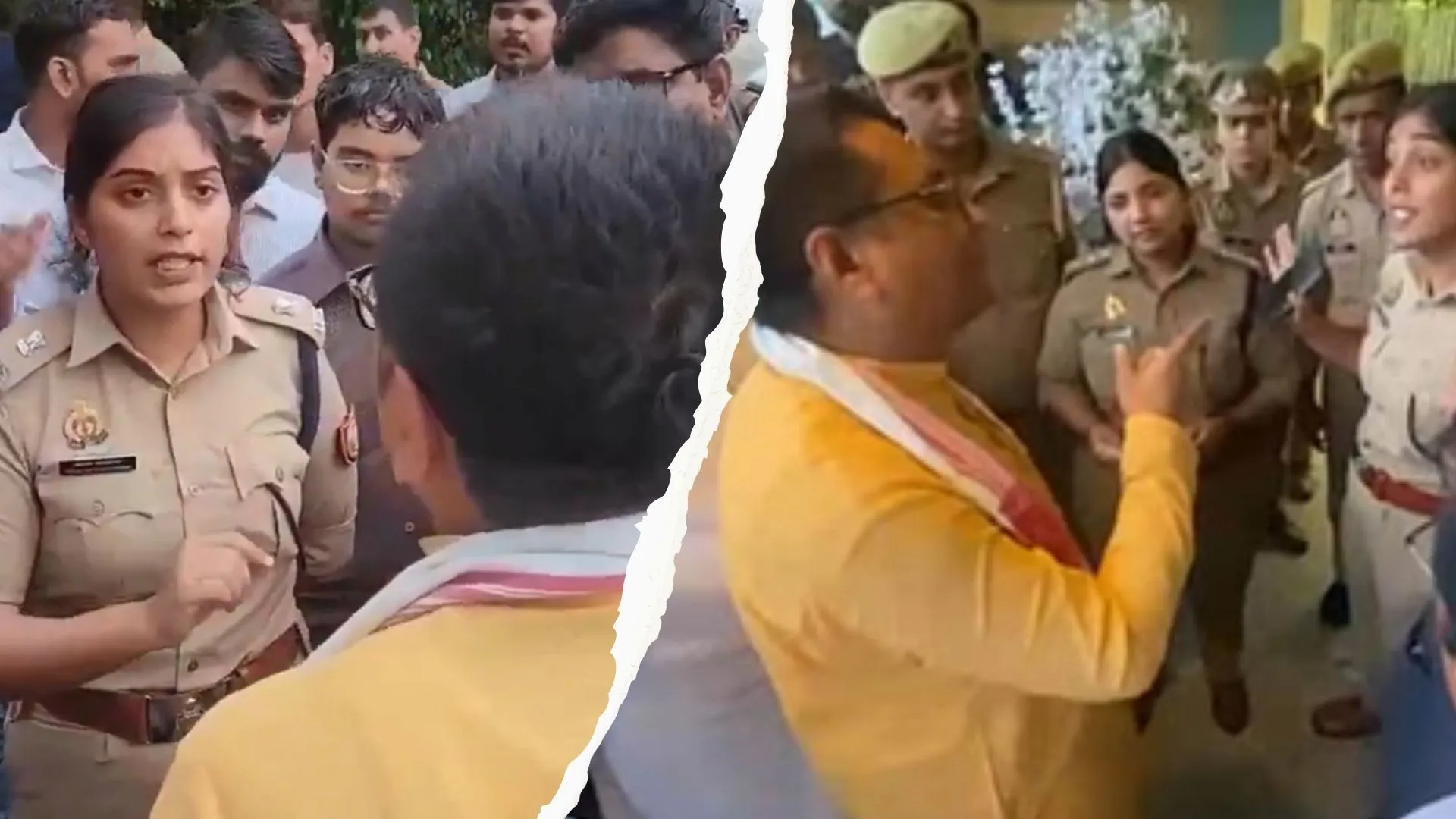 मैं उन्हें पहचान.. ग्रीनपार्क में प्रवेश काे लेकर MLC अरुण पाठक - IPS पुलिस अधिकारी में नोकझोंक, डील के बारे में जवाब दिखे पाठक