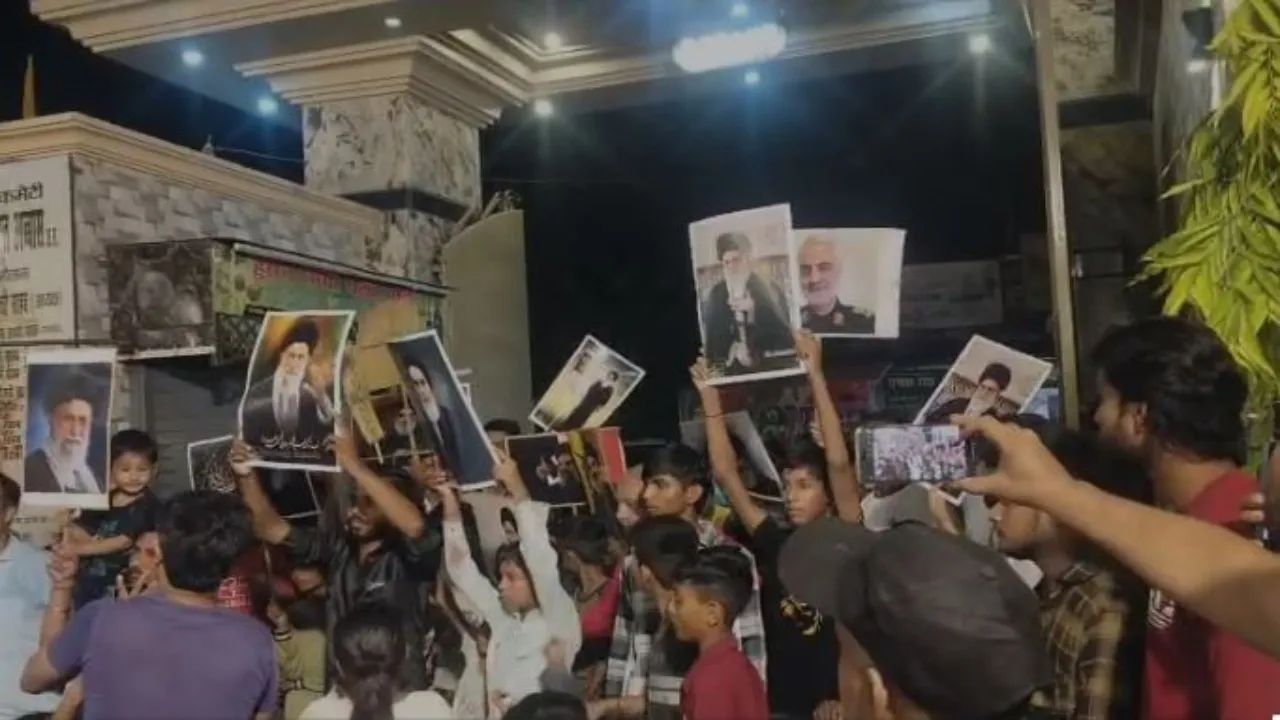 लखनऊ में अमेरिका और इजराइल के खिलाफ प्रदर्शन! ईरान पर हमले के खिलाफ आक्रोश 