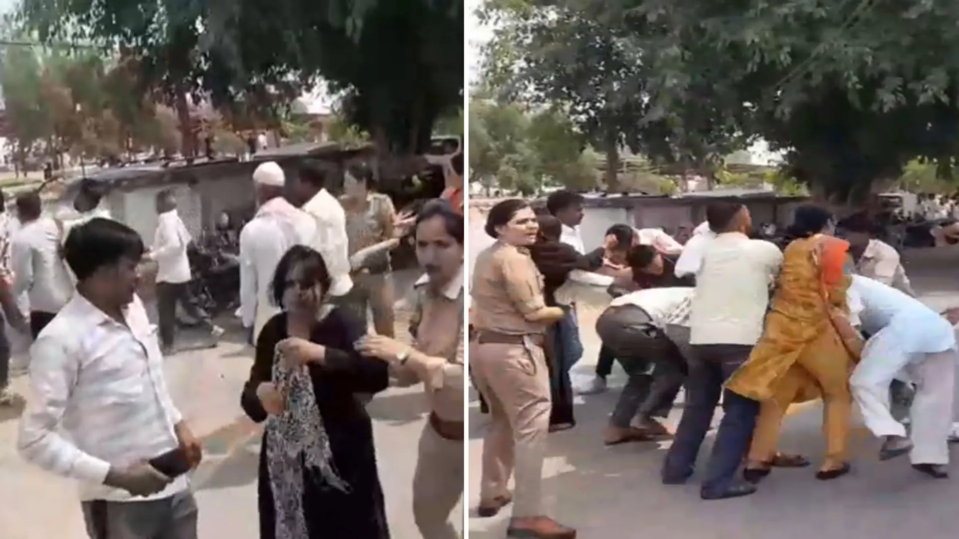 Bareilly: लड़की ने चप्पल दिखाई तो परिवार परामर्श केंद्र बना अखाड़ा...खूब चले लात घूंसे ! देखिए वीडियो