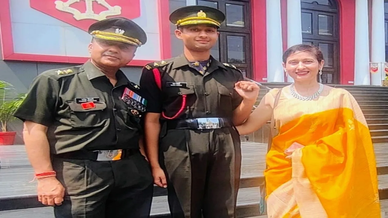 सेना में लेफ्टिनेंट बनकर अपने दादा व पिता का नाम किया रोशन