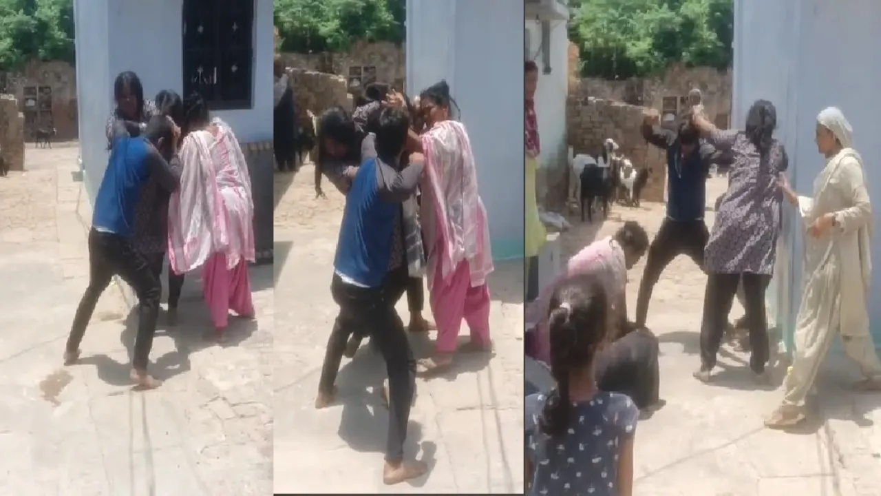 Gonda News : मुंबई से लौटी महिला और बेटी की पिटाई का video viral