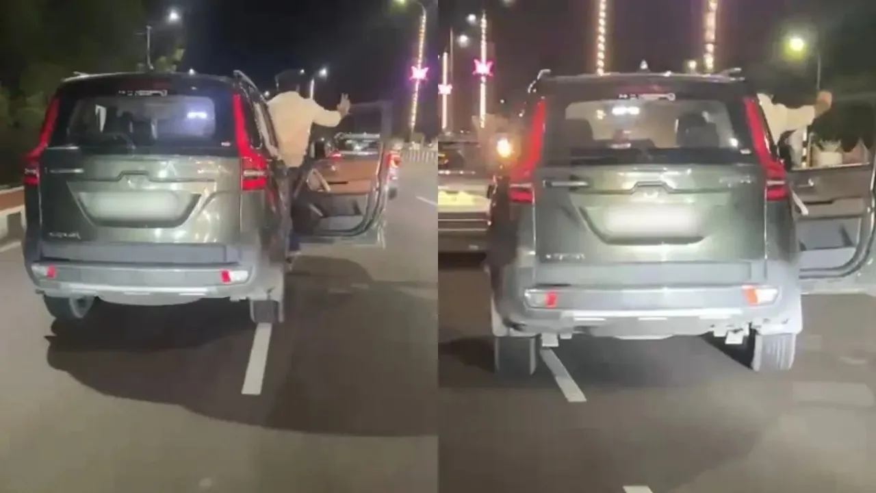 जान हथेली पर : सीएम आवास के पास चलती स्कॉर्पियो का दरवाजा खोल स्टंट करना पड़ा महंगा, आरोपित गिरफ्तार