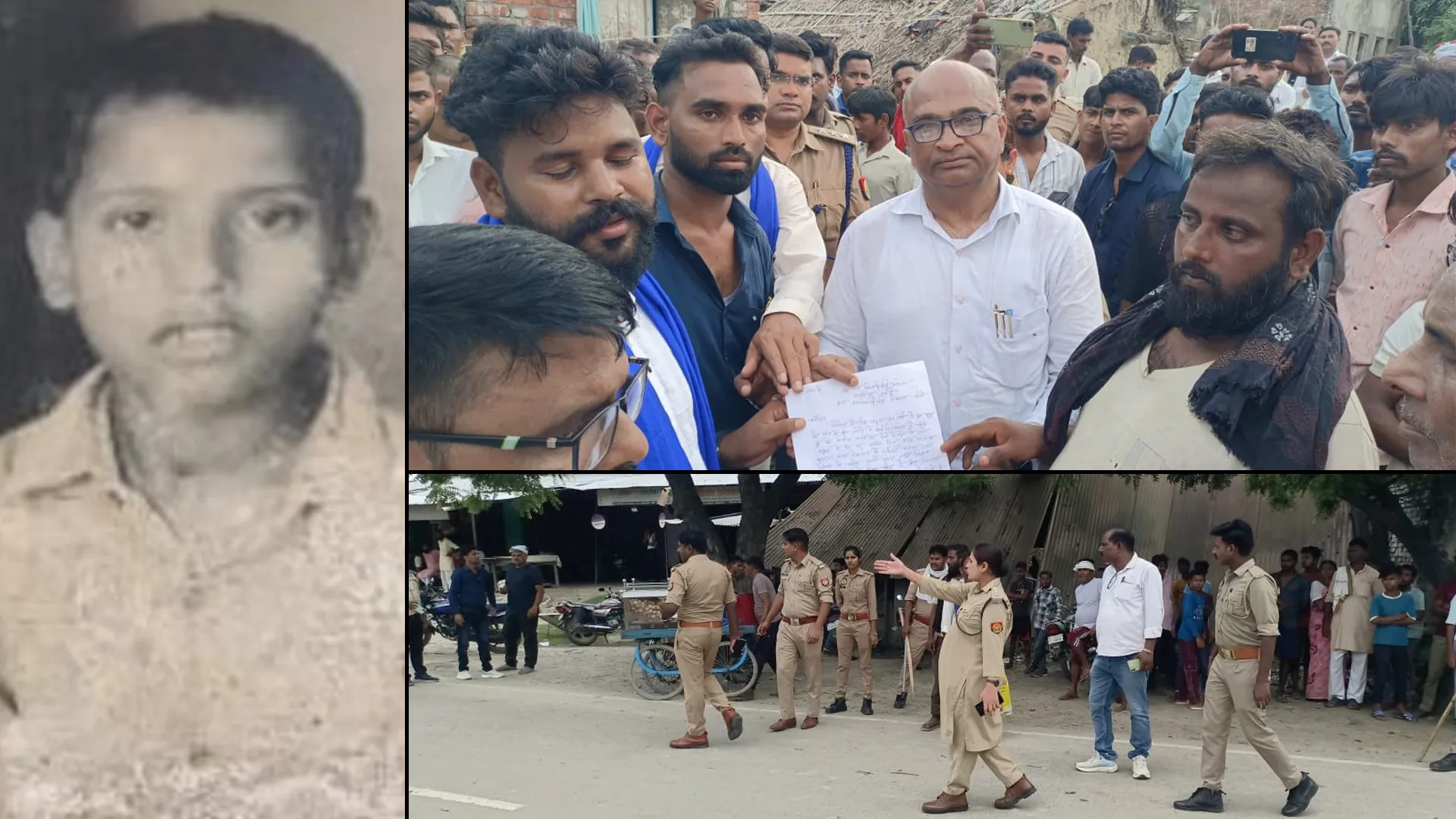 लखीमपुर खीरी : बच्चे की हत्या से भड़के संगठनों ने किया हंगामा, चौकी इंचार्ज लाइन हाजिर