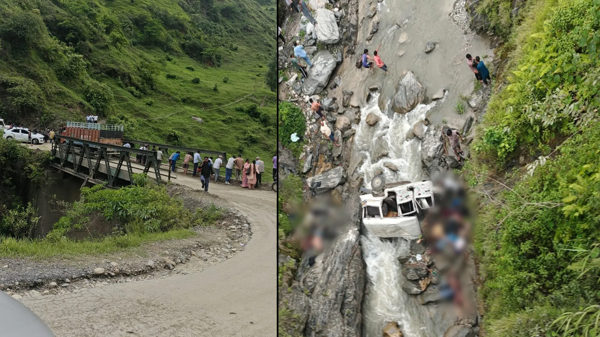 उत्तराखंड में बड़ा हादसा....असंतुलित होकर गहरी खाई में गिरी मैक्स, आठ की मौत, पांच घायल