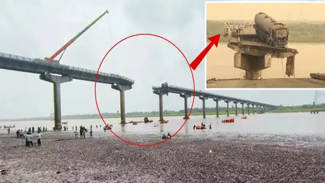 वडोदरा पुल हादसे में मरने वालों की संख्या बढ़कर 15 हुई, महिसागर नदी से 4 और शव हुए बरामद