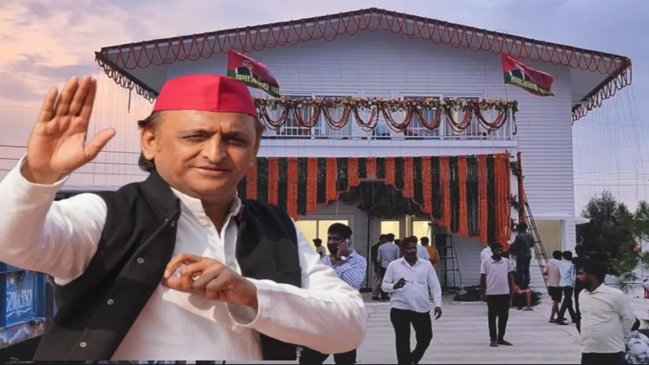 अखिलेश यादव ने आजमगढ़ में सपा के नए कार्यालय का किया उद्घाटन, मुलायम-कांशीराम की एकता को याद कर कही यह बड़ी बात 