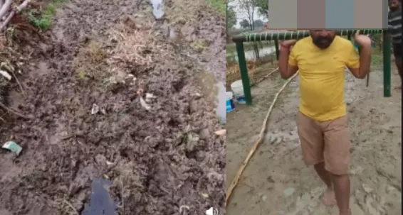  कीचड़ युक्त सड़क: चारपाई बनी स्ट्रेचर, गर्भवती महिला को 1 किमी. कंधे पर ले गए परिजन, नवजात की मौत 