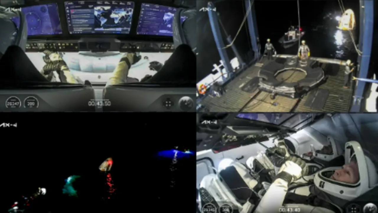 Shubhanshu Shukla Return: अंतरिक्ष यात्री शुभांशु शुक्ला पृथ्वी पर सुरक्षित लौटे, परिवार में खुशी की लहर 