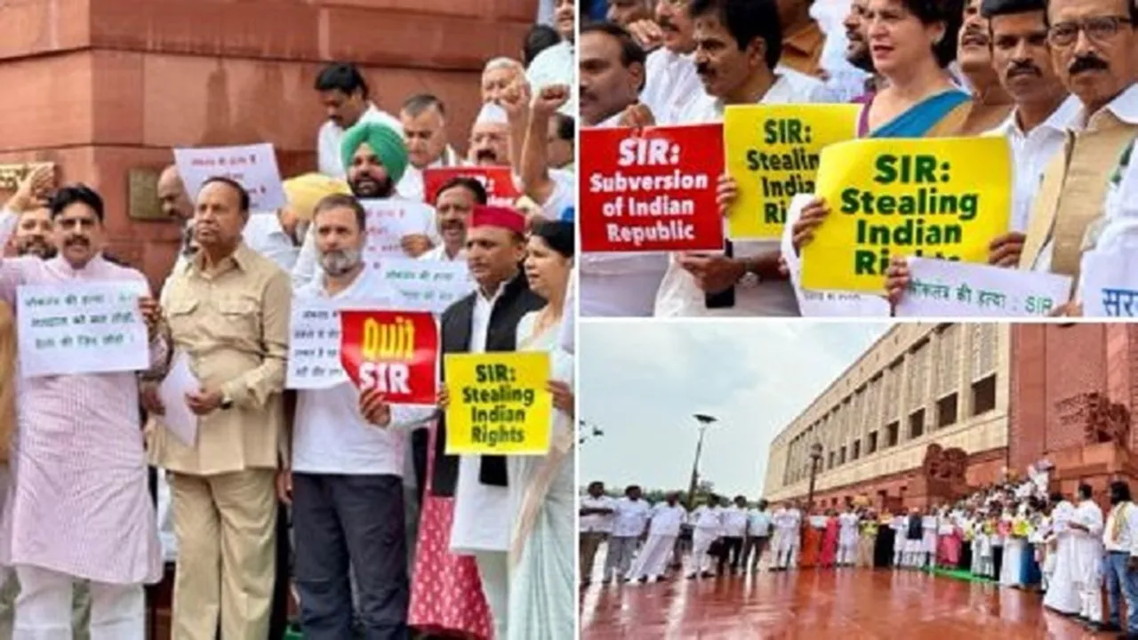 Monsoon Session: बिहार मतदाता सूची पुनरीक्षण के मुद्दे पर संसद के दोनों सदनों में विपक्ष का हंगामा, कार्यवाही स्थगित