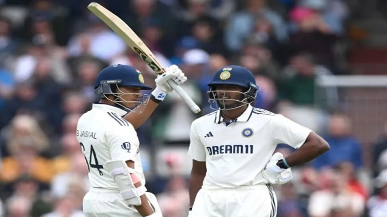  मैनचेस्टर टेस्ट:  सुदर्शन और यशस्वी के अर्धशतकों से भारत ने पहले दिन बनाए 264 रन, ऋषभ पंत चोटिल