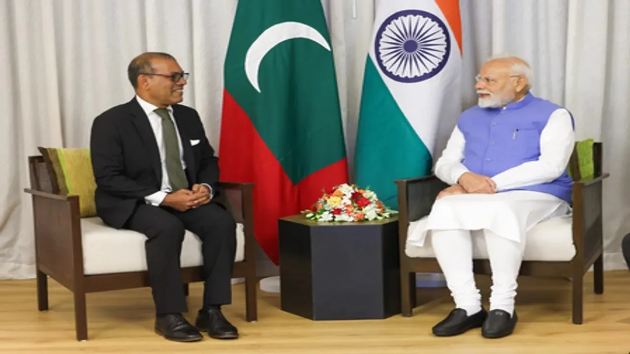 पीएम मोदी ने उपराष्ट्रपति और पूर्व राष्ट्रपति से की मुलाकात, कहा- भारत मालदीव के साथ संबंधों की मजबूती को लेकर उत्सुक 