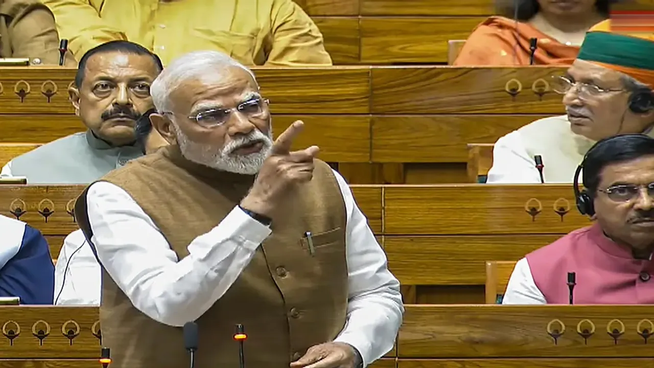 कांग्रेस को पाकिस्तान से मुद्दे आयात करने पड़ रहे हैं, ऑपरेशन सिन्दूर पर चर्चा के दौरान विपक्ष पर पीएम मोदी का बड़ा प्रहार