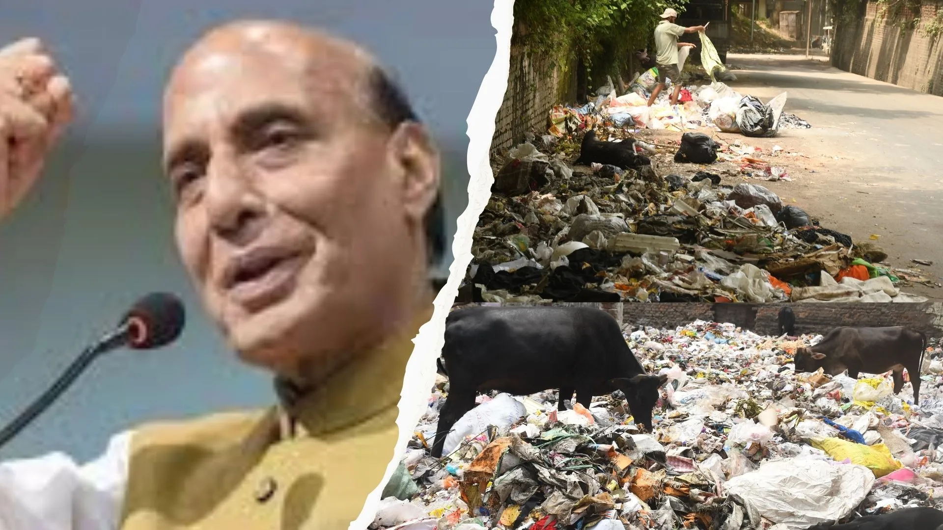 फोटो सेशन तक सीमित रह गया रक्षामंत्री के जन्मदिन पर सफाई अभियान, कई इलाकों में पड़ा रहा कूड़ा 