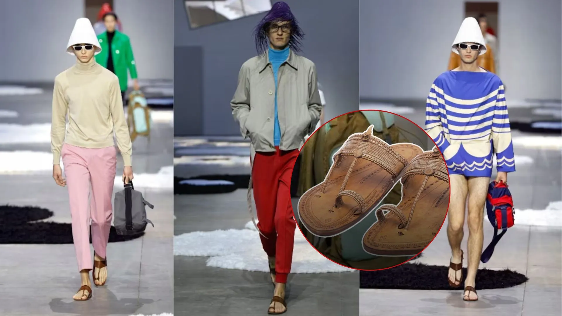  प्रादा ने भारत से 2026 तक पुरुषों के सैंडल का डिज़ाइन की बात स्वीकारी, Technical Expert की टीम ने की कोल्हापुर कारीगरों से की बातचीत 