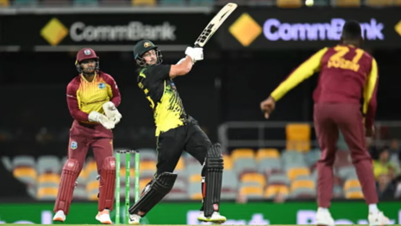 AUS VS WI: ऑस्ट्रेलिया ने तीन विकेट से हासिल की रोमांचक जीत, ओवेन ने 27 गेंदों में जड़े छह छक्के 