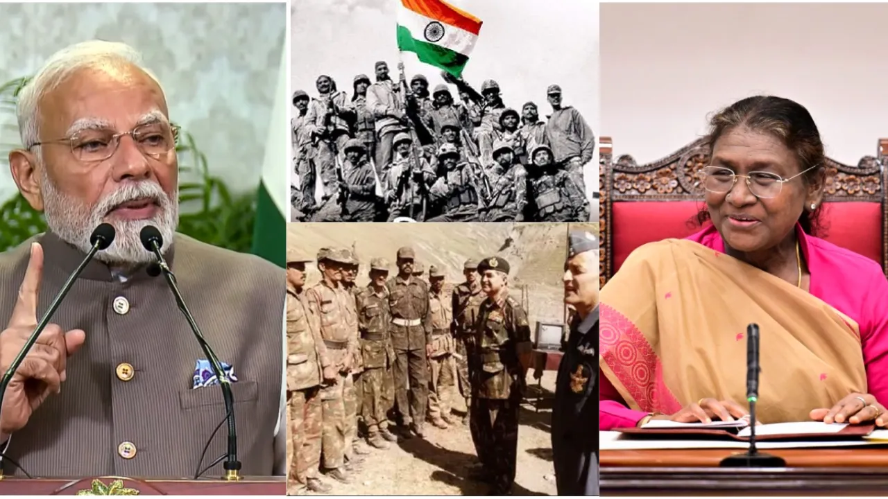 कारगिल विजय दिवसः जवानों की असाधारण वीरता दृढ़ निश्चय का प्रतीक..., राष्ट्रपति मुर्मू और पीएम मोदी ने किया शहीदों को किया नमन