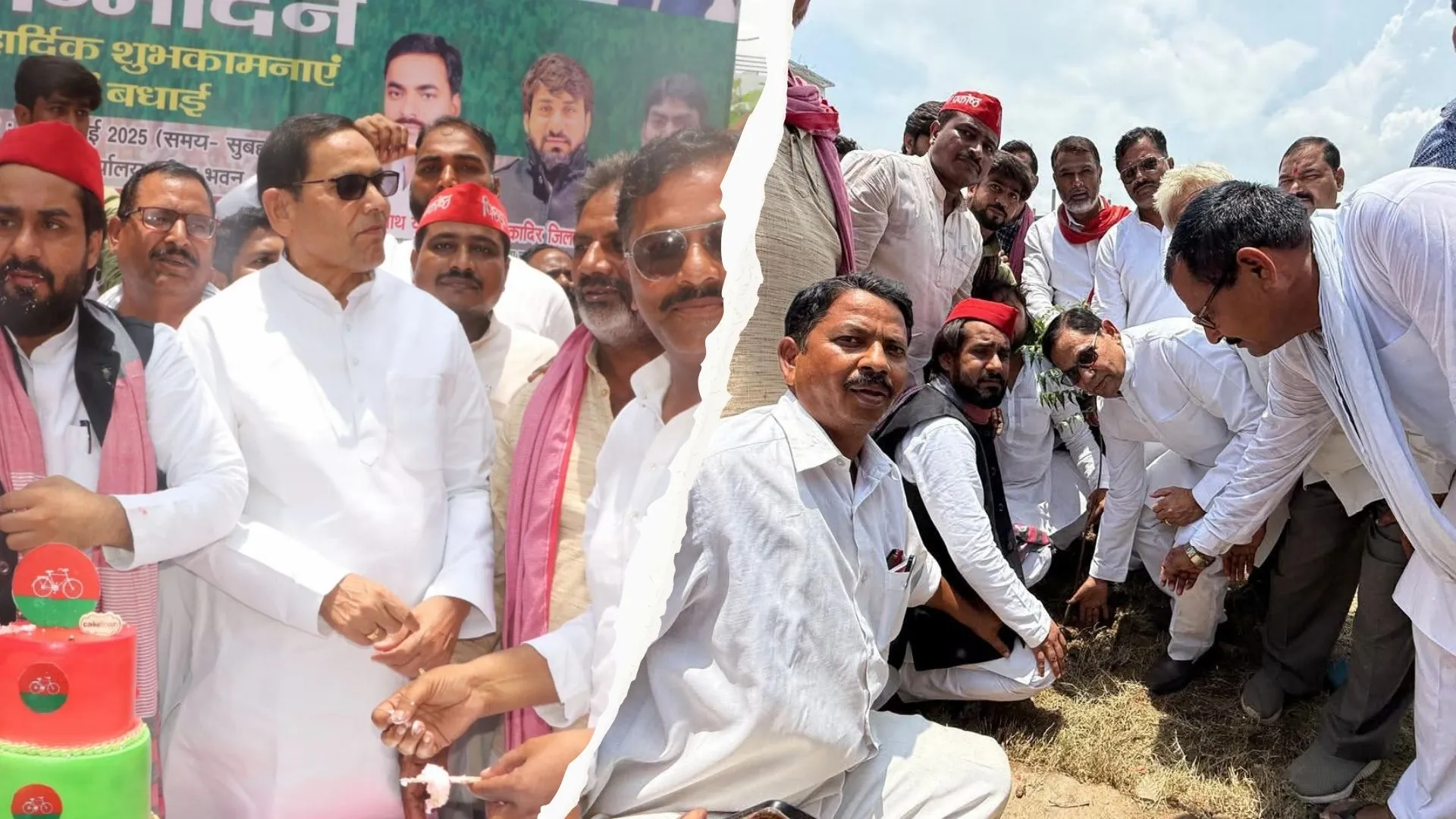 सपा कार्यकर्ताओं ने अखिलेश को बताया कर्मयोद्धा, सीएम बनाने का लिया संकल्प