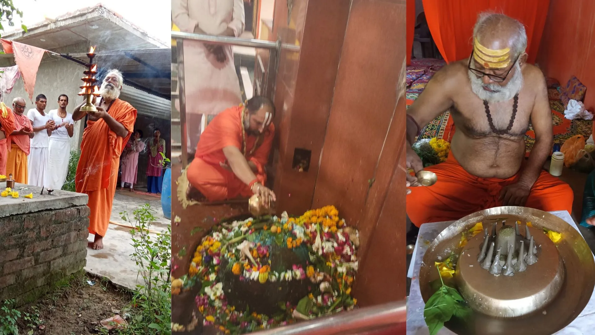 सावन के तीसरे सोमवार को बड़ी संख्या में पूजन-दर्शन को उमड़े श्रद्धालु, संत शिष्यों के साथ आश्रम में कर रहे पूजन, सत्संग 