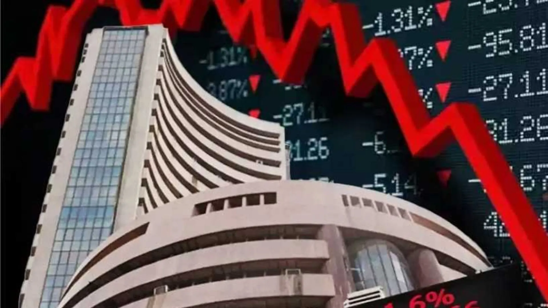 चौतरफा बिकवाली से लाल निशान पर बंद हुआ शेयर बाजार, सेंसेक्स-निफ्टी गिरावट के साथ बंद