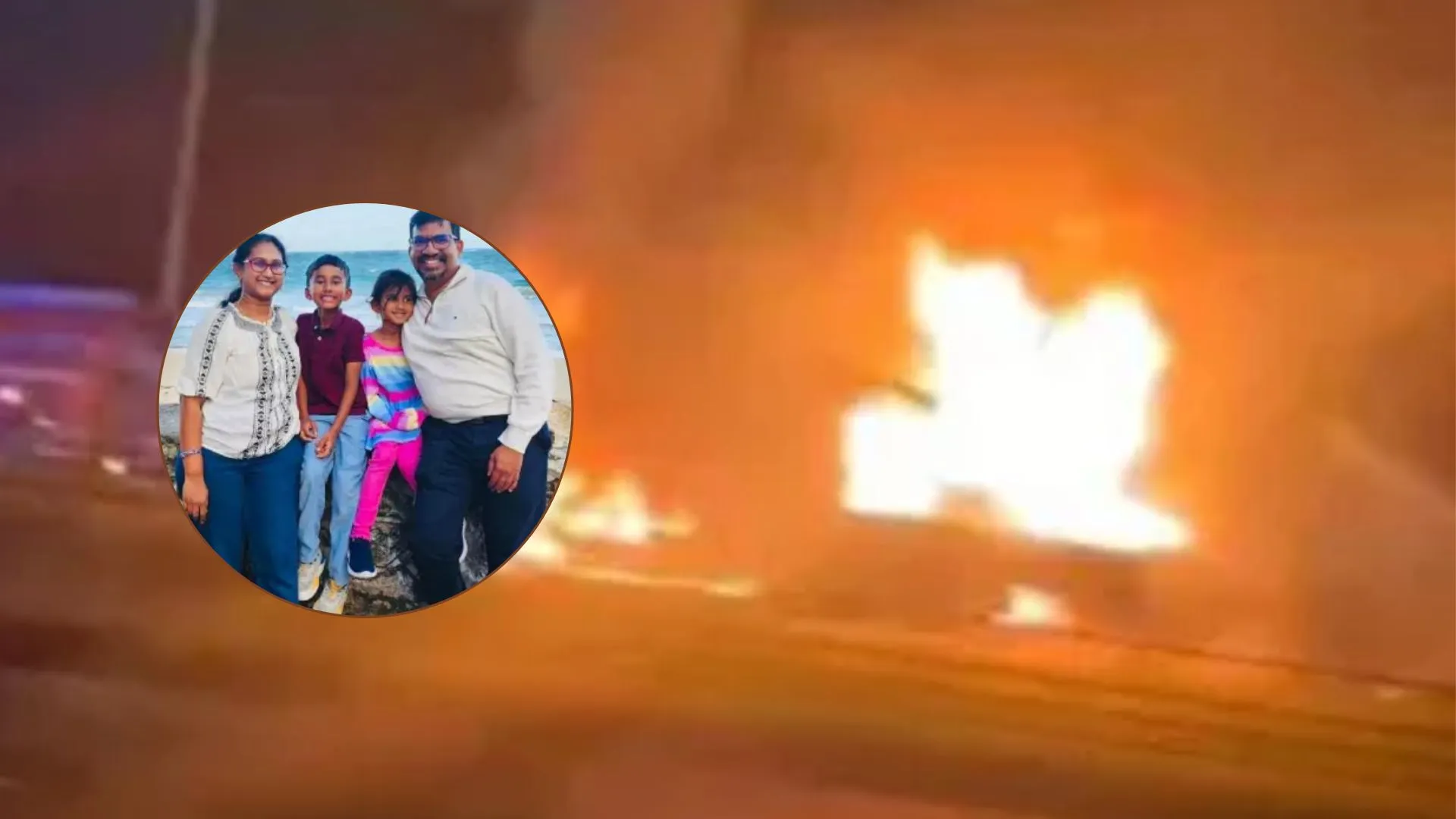 अमेरिका में छुट्टिया मनाने गया हैदराबाद का परिवार, कार में जलकर 4 की मौत