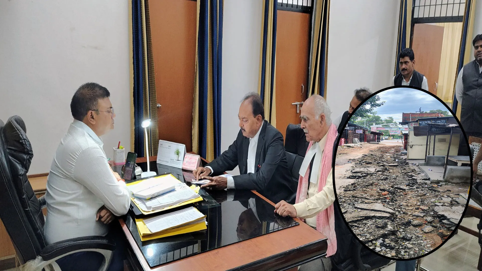 बदायूं: अवकाश के दिन खोदी सड़क, अधिवक्ताओं ने की जांच कराकर कार्रवाई की मांग