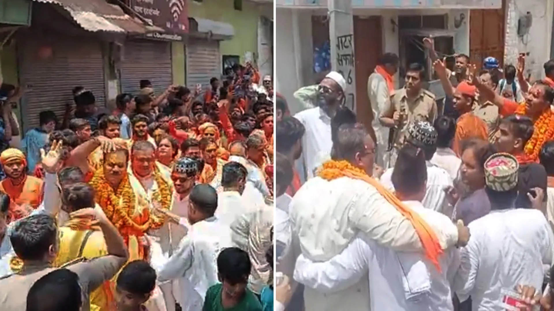 Bareilly: पुलिस की आई जान में जान...जब जोगी नवादा में शिव भक्तों से गले मिले 'भाईजान'