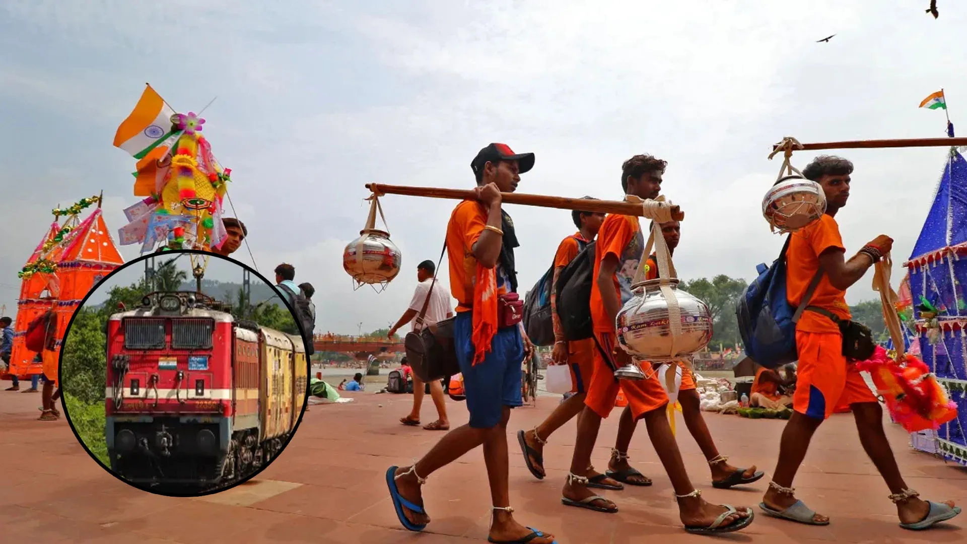 Bareilly: सड़क मार्ग कांवड़ यात्रा से प्रभावित...सफर के लिए अब ट्रेनों का सहारा
